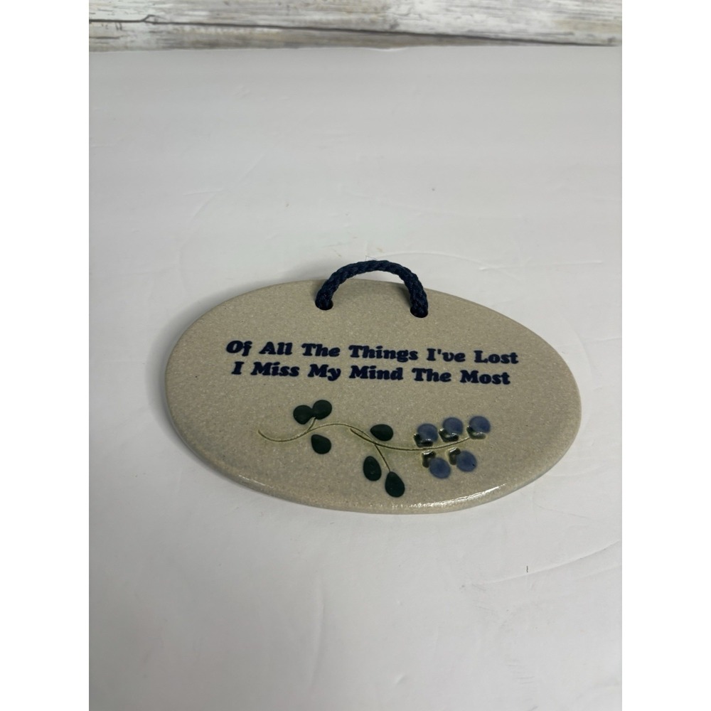 Mountaine Meadows Pottery Plaque USA Made Ready to Hang Excellent Condition